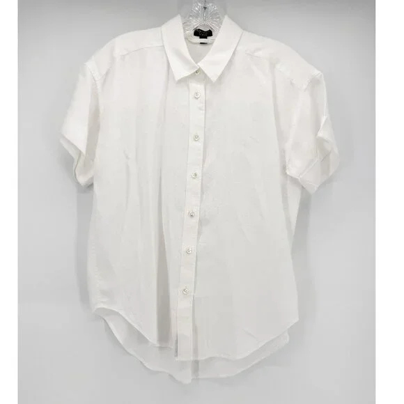 BAIRD MCNUTT Irish linen for J. Crew Capitaine shirt White XS - Picture 2 of 7